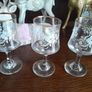 6 vintage small sherry/port glasses Image 2