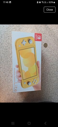 nintendo switch empty box