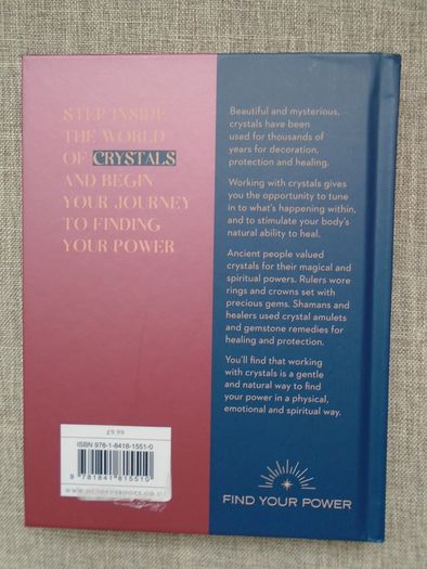 Crystals, find your power, Book, Hardback book, Non fiction