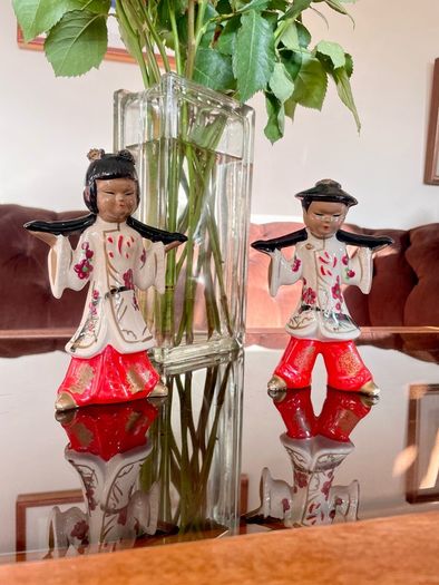 Rare Kitsch Mantle Decor 1950s