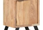 Bedside Cabinet 40x30x50 cm Solid Acacia Wood with Live Edges