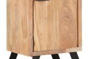 Bedside Cabinet 40x30x50 cm Solid Acacia Wood with Live Edges