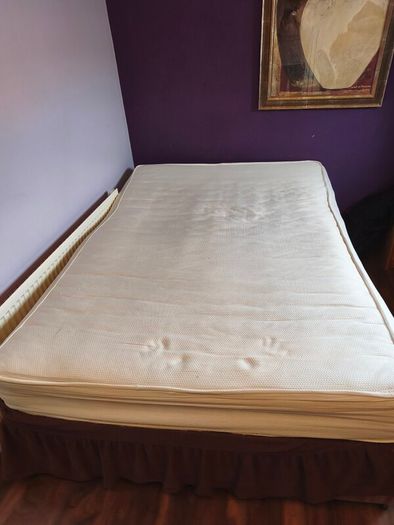 Double bed with comfortable mattress