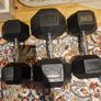 EZ olympic curl bar + weights, dumbells Image 5