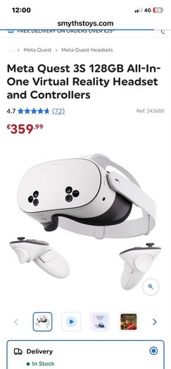 virtual headset meta quest 3s 128GB