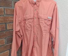 Columbia Outdoors Fishing Long Sleeve Shirt Mens Large L XL