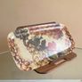 Vintage French Manover Fiberglass Tray, Grape Vine Image 5