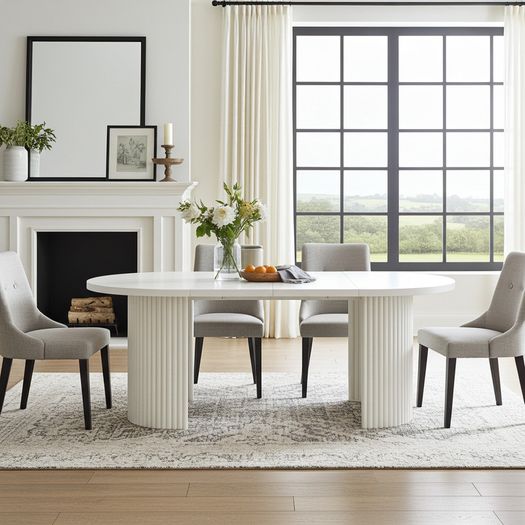 ELEMENTS Extendable Table Cashmere, Steel Frame, Laminated 140cm or 180cm. New Product !