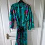 Floral satin robe size XS 6/8 Image 3