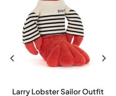 Jane's JELLYCAT Larry Lobster Sailor Outfit