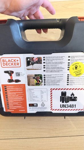 Hammer Drill Black+Decker 18V 2 Speed with 2 x 1.5Ah Batteries