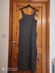 Italian designer linen maxi dress