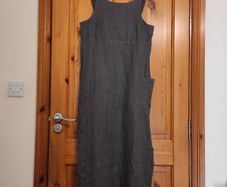 Designer linen maxi dress