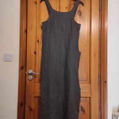 Italian designer linen maxi dress