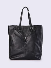 Diesel Leather Shoulder Bag with zip detail