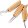 Woodworking Carving Tool,5Pcs High Manganese Steel Hand Woodworking Carving Tool Set for Beginners Image 5