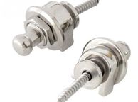 main image for ad Strap Locks, pair, for Electric or Acoustic guitar Chrome