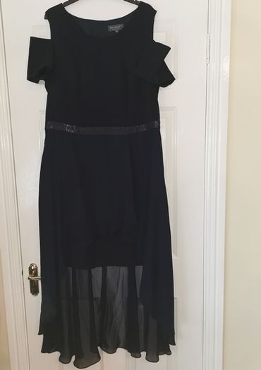 Stunning Midnight Blue Dress with Asymmetrical Hem size 18 + also other fabulous dresses available