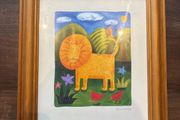 Sophie Harding Leo the Lion Signed Art Work Nursery