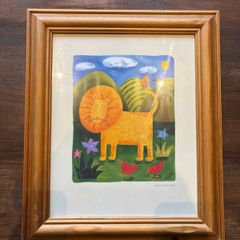 Sophie Harding Leo the Lion Signed Art Work Nursery