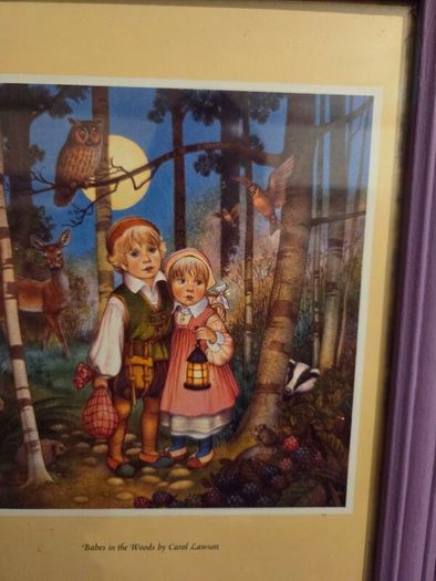 Babes in the Woods by Carol Lawson Framed