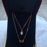9ct gold  Necklace and 9 ct gold with Natural Sapphire and Natural Opal Image 3