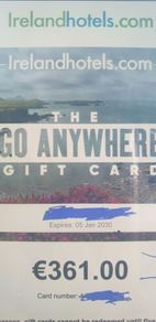Irish hotel voucher