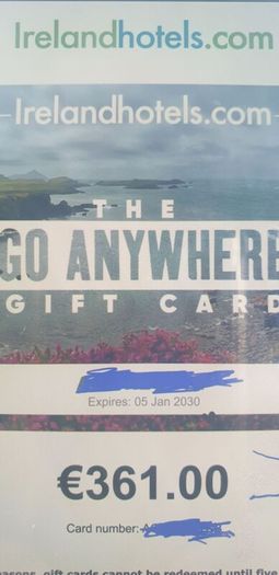Irish hotel voucher
