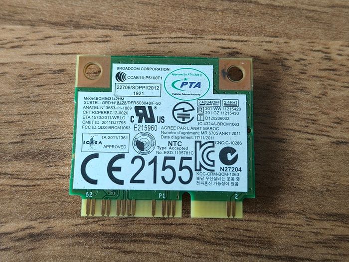 Broadcom Wi-Fi Card - BCM943142HM