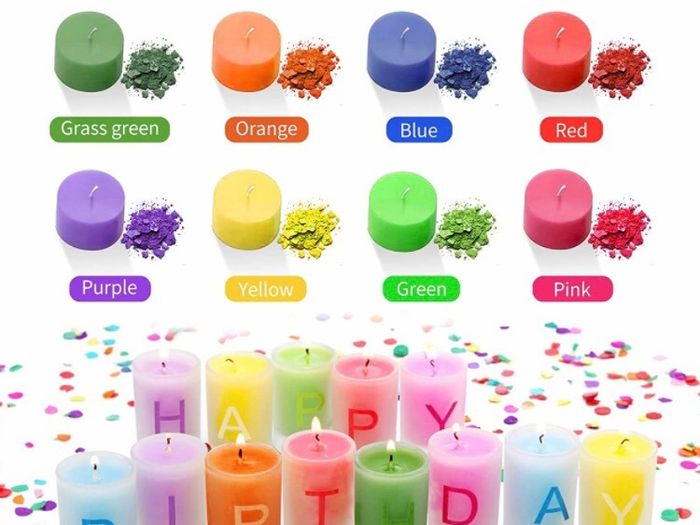 Candle Making Kit, DIY Candle Making Supplies, Enough Soy Wax for Making Candle, 50pcs Candle Wicks Stickers, 8 Color Dye Wax, 4pcs Insulation Mats, Candle Wax, Candle Making Kits
