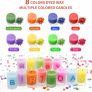 Candle Making Kit, DIY Candle Making Supplies, Enough Soy Wax for Making Candle, 50pcs Candle Wicks Stickers, 8 Color Dye Wax, 4pcs Insulation Mats, Candle Wax, Candle Making Kits Image 4