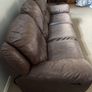 3 seater leather reclining couch Image 2