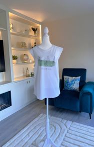 Brand-New Ladies White T-Shirt. Size UK 14 / EU 42
