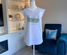 Brand-New Ladies White T-Shirt. Size UK 14 / EU 42