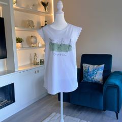 Brand-New Ladies White T-Shirt. Size UK 14 / EU 42