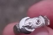 Vintage Irish Sterling Silver Buckle Ring