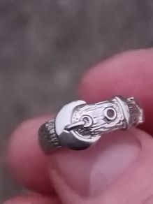Vintage Irish Sterling Silver Buckle Ring