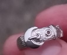 Vintage Irish Sterling Silver Buckle Ring