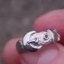 Vintage Irish Sterling Silver Buckle Ring Image 6