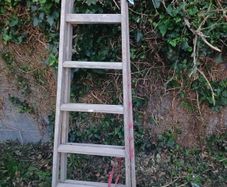 wooden step ladder