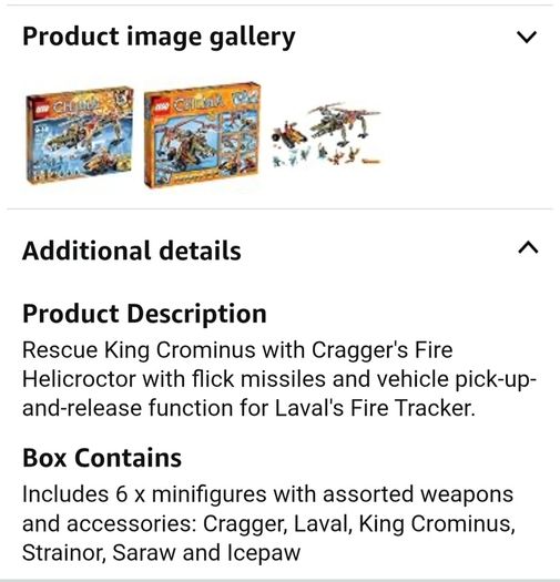 80 Euro Each!! - Lego Legends of Chima - Retired Sets