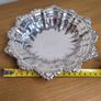 Vintage English silver plate Ornate  Floral Serving Dish Tray Image 5