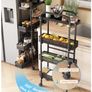 Brand New Metal Kitchen Cart Narrow with Pull-Out Drawers Image 3