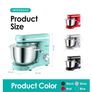 6.2L Food Mixer, Electric Kitchen Mixer with Bowl, Dough Hook, Wire Whip & Beater 6.2L, Blue Image 2