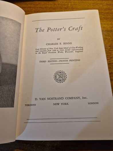 1950 The Potter's Craft. Clay Working and Ceramics. Early XX century. Charles F Binns
