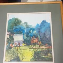 Original Una Gillespie Watercolour Landscape Painting