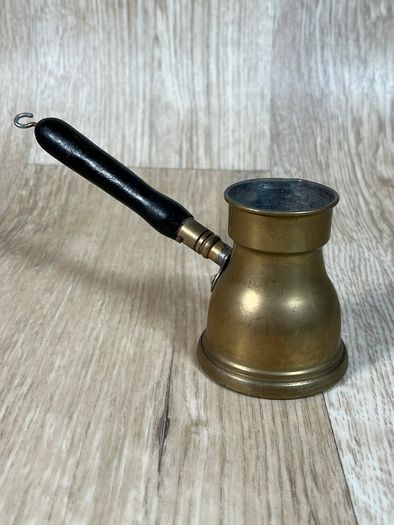 Vintage Syrian Brass Cezve/Ibrik - Marked "Sami," Turkish Coffee Pot