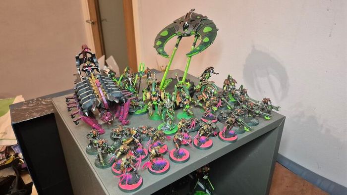 Fully Painted Necron 40k  Army  2000pts C tan Shards, Doomsday Ark and more