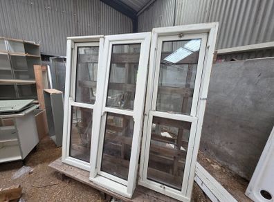 5 x Tall White PVC Double Glazed Windows  595 x 1