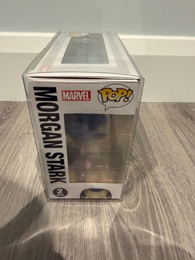 Funko Avengers Iron Man Morgan Stark and Tony Stark Pop in a Box Exclusive Glow in the Dark 2 Pack Vaulted